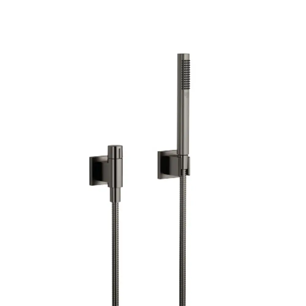 DORNBRACHT Schlauchbrausegarnitur mit Einzelrosetten SERIENSPEZIFISCH 27809980 Dark Platinum gebürstet, 27809980-99 Galeriebild 1